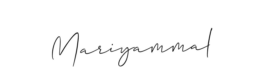 How to make Mariyammal signature? Allison_Script is a professional autograph style. Create handwritten signature for Mariyammal name. Mariyammal signature style 2 images and pictures png