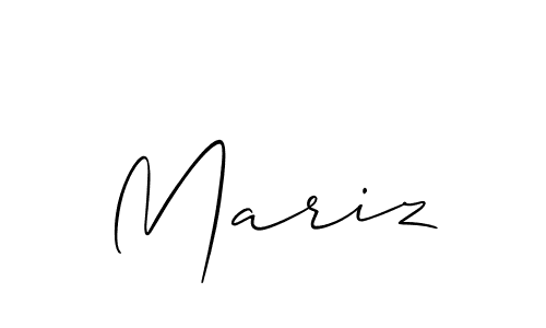 How to Draw Mariz signature style? Allison_Script is a latest design signature styles for name Mariz. Mariz signature style 2 images and pictures png