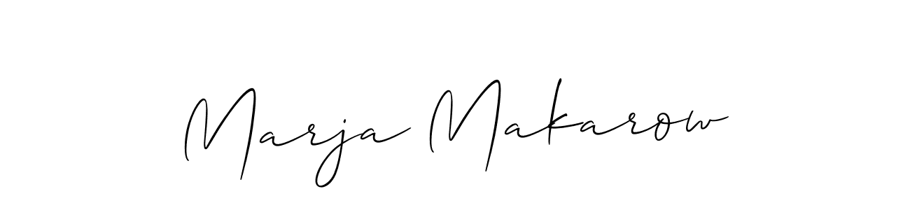 Here are the top 10 professional signature styles for the name Marja Makarow. These are the best autograph styles you can use for your name. Marja Makarow signature style 2 images and pictures png