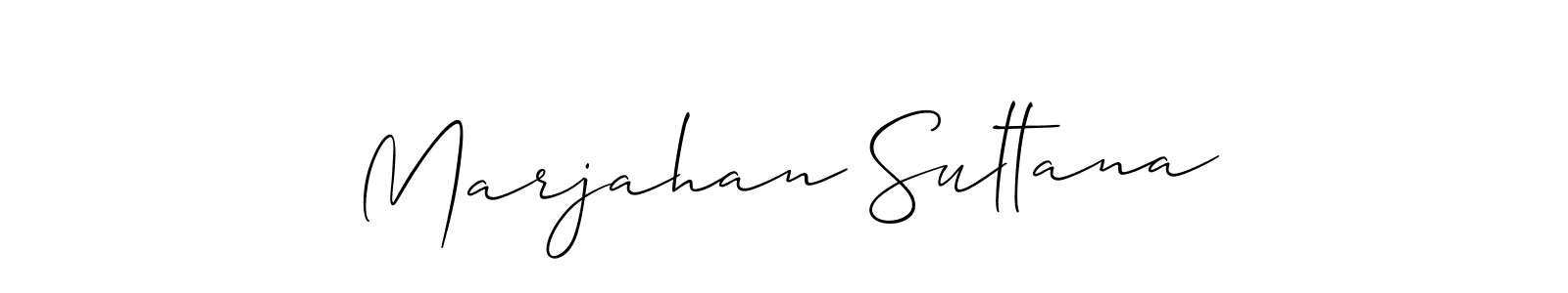 Also we have Marjahan Sultana name is the best signature style. Create professional handwritten signature collection using Allison_Script autograph style. Marjahan Sultana signature style 2 images and pictures png
