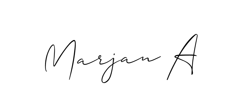 Check out images of Autograph of Marjan A name. Actor Marjan A Signature Style. Allison_Script is a professional sign style online. Marjan A signature style 2 images and pictures png