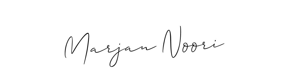 Allison_Script is a professional signature style that is perfect for those who want to add a touch of class to their signature. It is also a great choice for those who want to make their signature more unique. Get Marjan Noori name to fancy signature for free. Marjan Noori signature style 2 images and pictures png