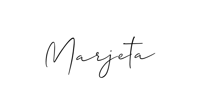 Also we have Marjeta name is the best signature style. Create professional handwritten signature collection using Allison_Script autograph style. Marjeta signature style 2 images and pictures png