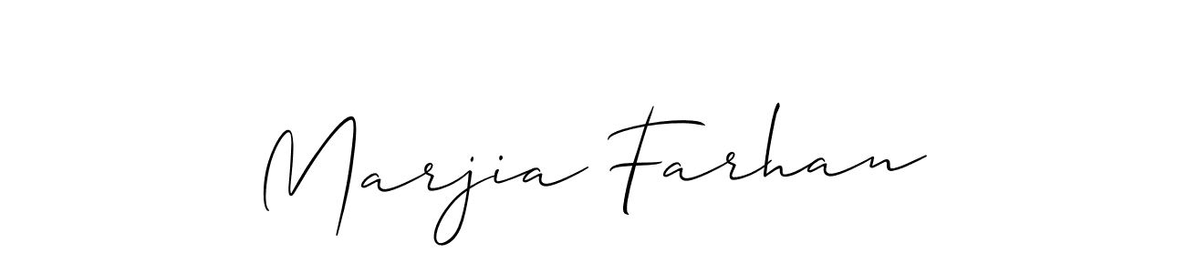 Here are the top 10 professional signature styles for the name Marjia Farhan. These are the best autograph styles you can use for your name. Marjia Farhan signature style 2 images and pictures png