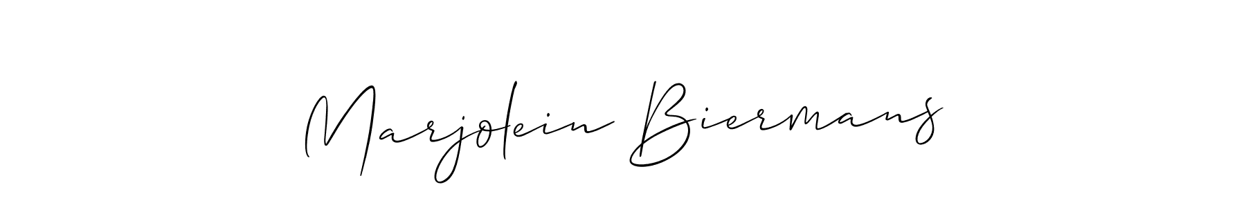 Also You can easily find your signature by using the search form. We will create Marjolein Biermans name handwritten signature images for you free of cost using Allison_Script sign style. Marjolein Biermans signature style 2 images and pictures png