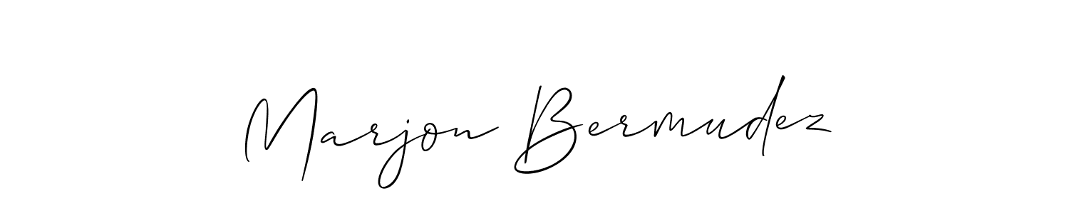 How to Draw Marjon Bermudez signature style? Allison_Script is a latest design signature styles for name Marjon Bermudez. Marjon Bermudez signature style 2 images and pictures png