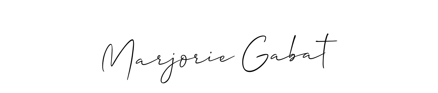 Make a beautiful signature design for name Marjorie Gabat. Use this online signature maker to create a handwritten signature for free. Marjorie Gabat signature style 2 images and pictures png