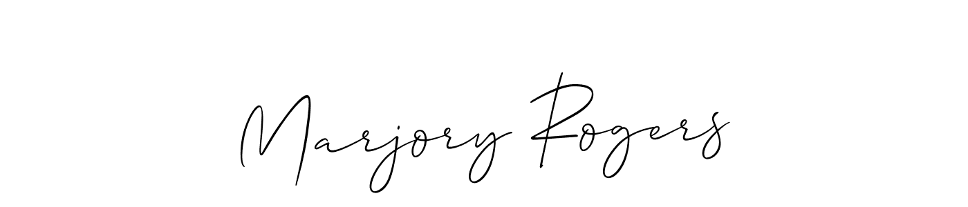 This is the best signature style for the Marjory Rogers name. Also you like these signature font (Allison_Script). Mix name signature. Marjory Rogers signature style 2 images and pictures png