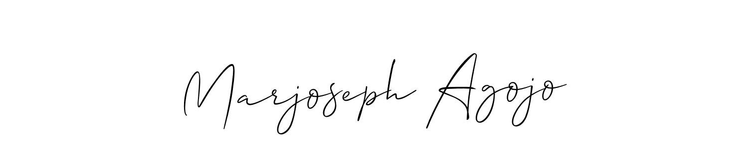 Also You can easily find your signature by using the search form. We will create Marjoseph Agojo name handwritten signature images for you free of cost using Allison_Script sign style. Marjoseph Agojo signature style 2 images and pictures png