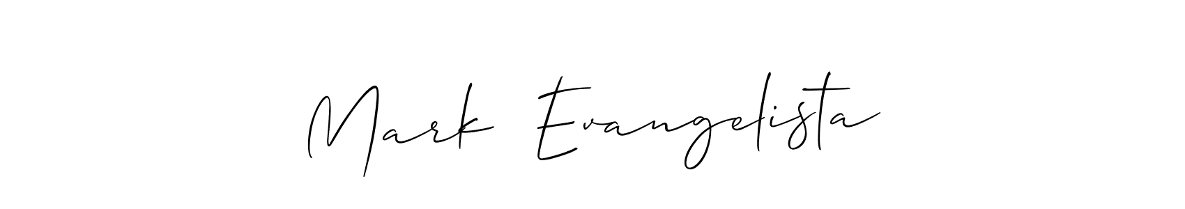 How to make Mark  Evangelista signature? Allison_Script is a professional autograph style. Create handwritten signature for Mark  Evangelista name. Mark  Evangelista signature style 2 images and pictures png