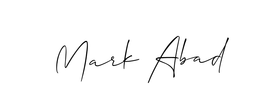 Also we have Mark Abad name is the best signature style. Create professional handwritten signature collection using Allison_Script autograph style. Mark Abad signature style 2 images and pictures png