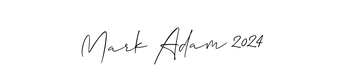 Create a beautiful signature design for name Mark Adam 2024. With this signature (Allison_Script) fonts, you can make a handwritten signature for free. Mark Adam 2024 signature style 2 images and pictures png