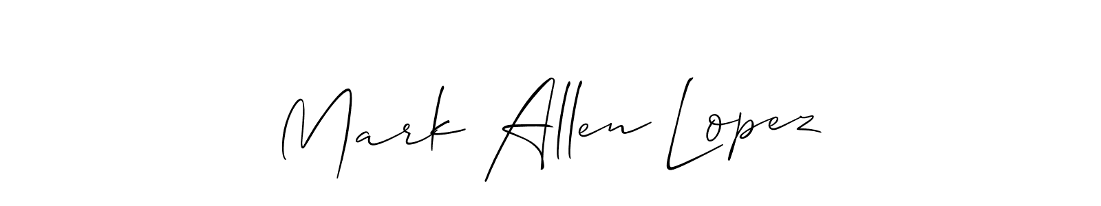 Best and Professional Signature Style for Mark Allen Lopez. Allison_Script Best Signature Style Collection. Mark Allen Lopez signature style 2 images and pictures png