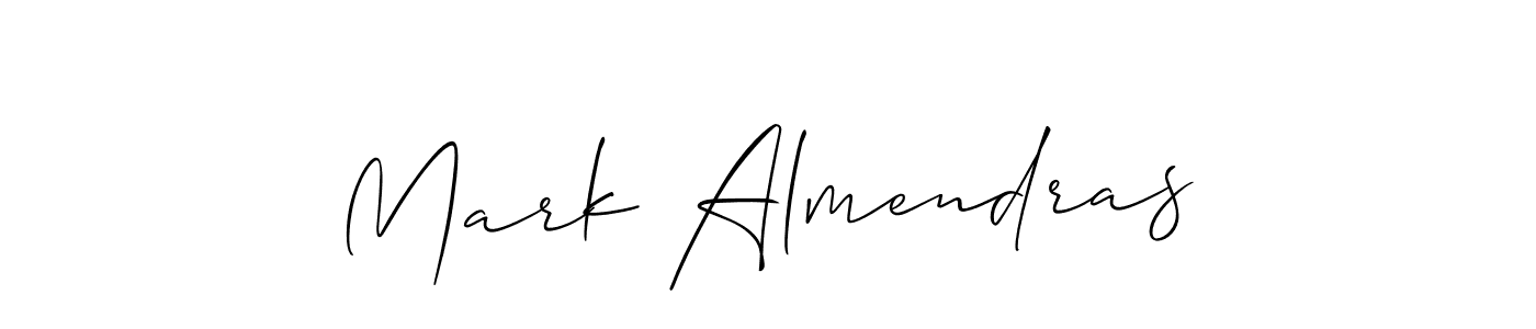 It looks lik you need a new signature style for name Mark Almendras. Design unique handwritten (Allison_Script) signature with our free signature maker in just a few clicks. Mark Almendras signature style 2 images and pictures png