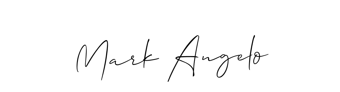 Allison_Script is a professional signature style that is perfect for those who want to add a touch of class to their signature. It is also a great choice for those who want to make their signature more unique. Get Mark Angelo name to fancy signature for free. Mark Angelo signature style 2 images and pictures png