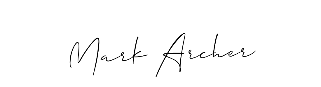 How to make Mark Archer signature? Allison_Script is a professional autograph style. Create handwritten signature for Mark Archer name. Mark Archer signature style 2 images and pictures png