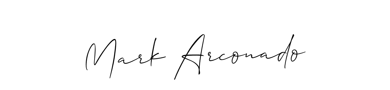 Best and Professional Signature Style for Mark Arconado. Allison_Script Best Signature Style Collection. Mark Arconado signature style 2 images and pictures png