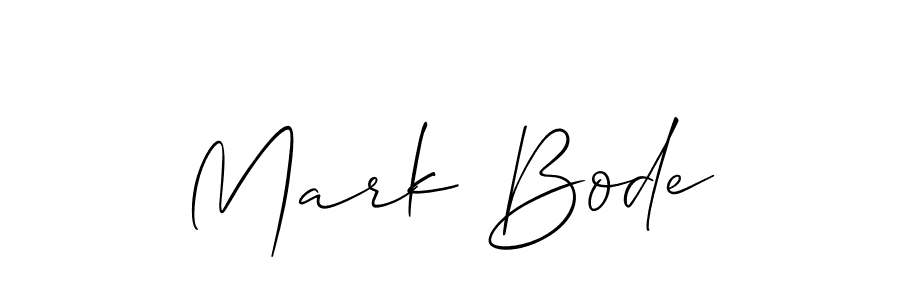 Use a signature maker to create a handwritten signature online. With this signature software, you can design (Allison_Script) your own signature for name Mark Bode. Mark Bode signature style 2 images and pictures png