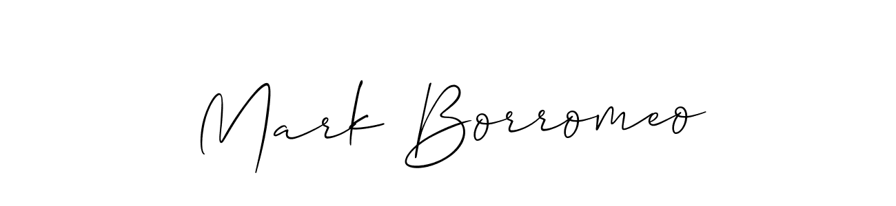 Best and Professional Signature Style for Mark Borromeo. Allison_Script Best Signature Style Collection. Mark Borromeo signature style 2 images and pictures png