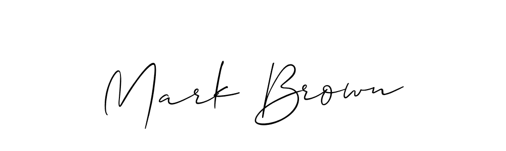 It looks lik you need a new signature style for name Mark Brown. Design unique handwritten (Allison_Script) signature with our free signature maker in just a few clicks. Mark Brown signature style 2 images and pictures png