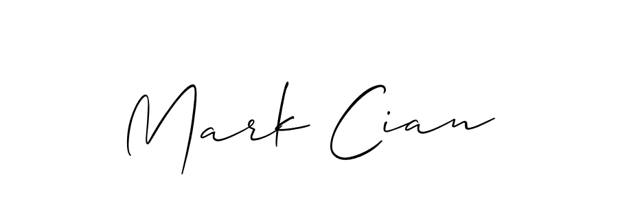 It looks lik you need a new signature style for name Mark Cian. Design unique handwritten (Allison_Script) signature with our free signature maker in just a few clicks. Mark Cian signature style 2 images and pictures png