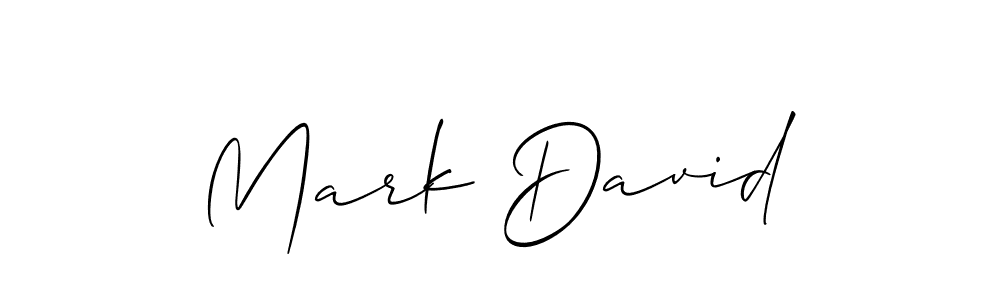 You should practise on your own different ways (Allison_Script) to write your name (Mark David) in signature. don't let someone else do it for you. Mark David signature style 2 images and pictures png