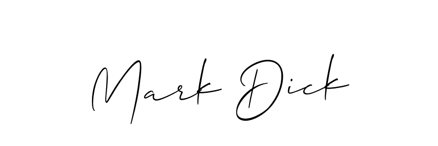 Create a beautiful signature design for name Mark Dick. With this signature (Allison_Script) fonts, you can make a handwritten signature for free. Mark Dick signature style 2 images and pictures png