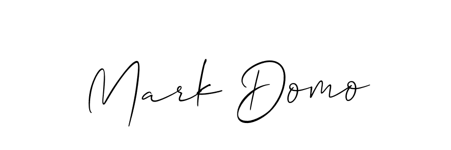 Mark Domo stylish signature style. Best Handwritten Sign (Allison_Script) for my name. Handwritten Signature Collection Ideas for my name Mark Domo. Mark Domo signature style 2 images and pictures png