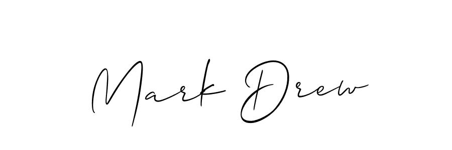 Use a signature maker to create a handwritten signature online. With this signature software, you can design (Allison_Script) your own signature for name Mark Drew. Mark Drew signature style 2 images and pictures png