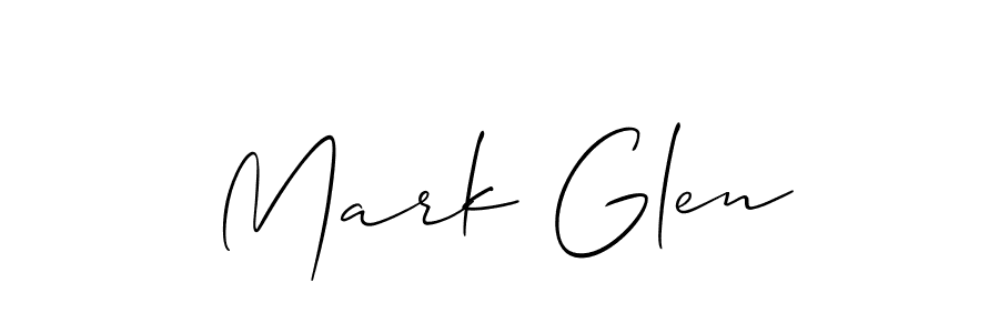 Similarly Allison_Script is the best handwritten signature design. Signature creator online .You can use it as an online autograph creator for name Mark Glen. Mark Glen signature style 2 images and pictures png