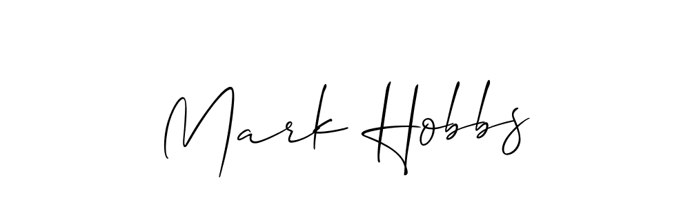 Use a signature maker to create a handwritten signature online. With this signature software, you can design (Allison_Script) your own signature for name Mark Hobbs. Mark Hobbs signature style 2 images and pictures png