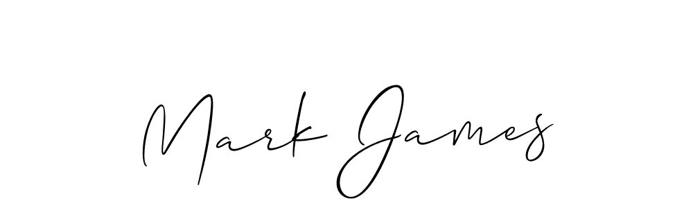 Design your own signature with our free online signature maker. With this signature software, you can create a handwritten (Allison_Script) signature for name Mark James. Mark James signature style 2 images and pictures png