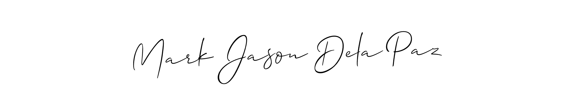 Use a signature maker to create a handwritten signature online. With this signature software, you can design (Allison_Script) your own signature for name Mark Jason Dela Paz. Mark Jason Dela Paz signature style 2 images and pictures png