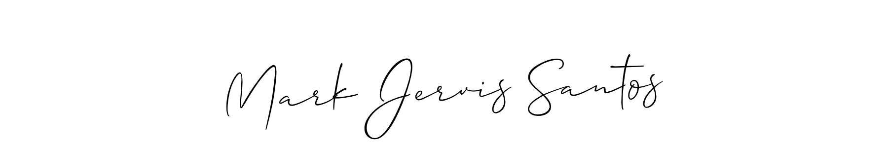 if you are searching for the best signature style for your name Mark Jervis Santos. so please give up your signature search. here we have designed multiple signature styles  using Allison_Script. Mark Jervis Santos signature style 2 images and pictures png