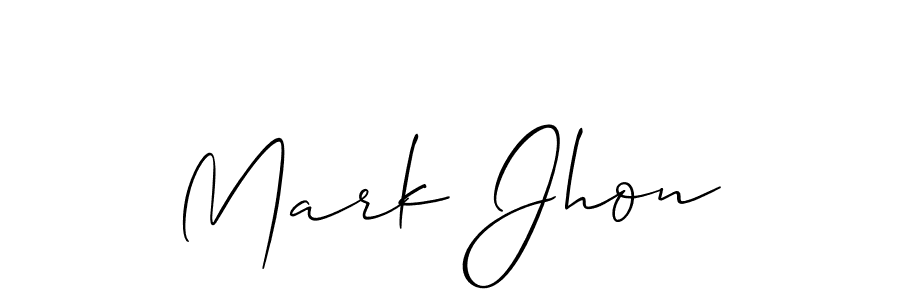 How to Draw Mark Jhon signature style? Allison_Script is a latest design signature styles for name Mark Jhon. Mark Jhon signature style 2 images and pictures png