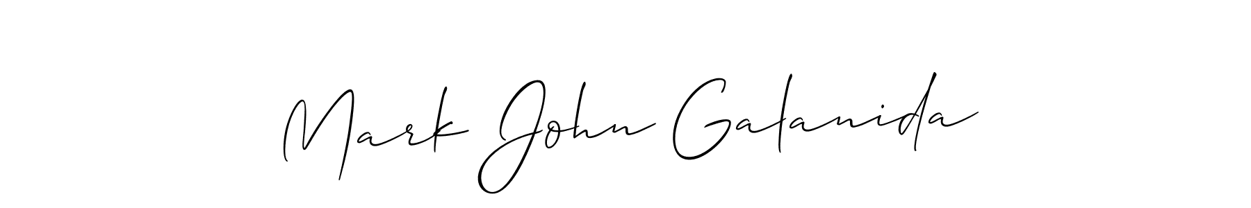 It looks lik you need a new signature style for name Mark John Galanida. Design unique handwritten (Allison_Script) signature with our free signature maker in just a few clicks. Mark John Galanida signature style 2 images and pictures png