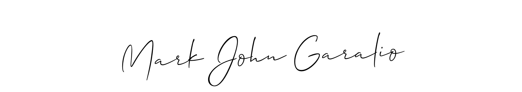 Allison_Script is a professional signature style that is perfect for those who want to add a touch of class to their signature. It is also a great choice for those who want to make their signature more unique. Get Mark John Garalio name to fancy signature for free. Mark John Garalio signature style 2 images and pictures png