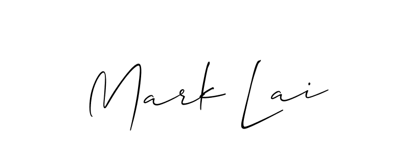 Create a beautiful signature design for name Mark Lai. With this signature (Allison_Script) fonts, you can make a handwritten signature for free. Mark Lai signature style 2 images and pictures png