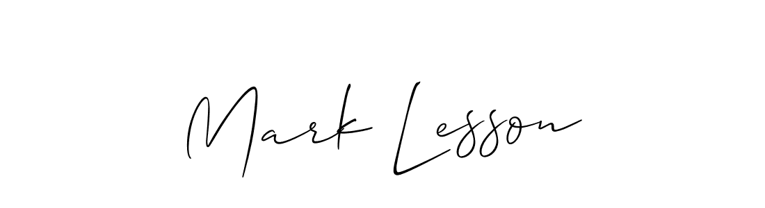 Also You can easily find your signature by using the search form. We will create Mark Lesson name handwritten signature images for you free of cost using Allison_Script sign style. Mark Lesson signature style 2 images and pictures png