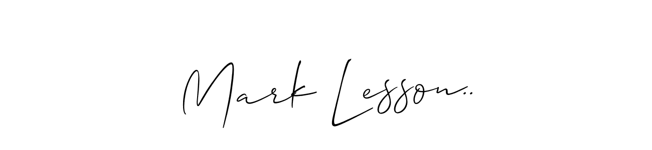 Best and Professional Signature Style for Mark Lesson... Allison_Script Best Signature Style Collection. Mark Lesson.. signature style 2 images and pictures png