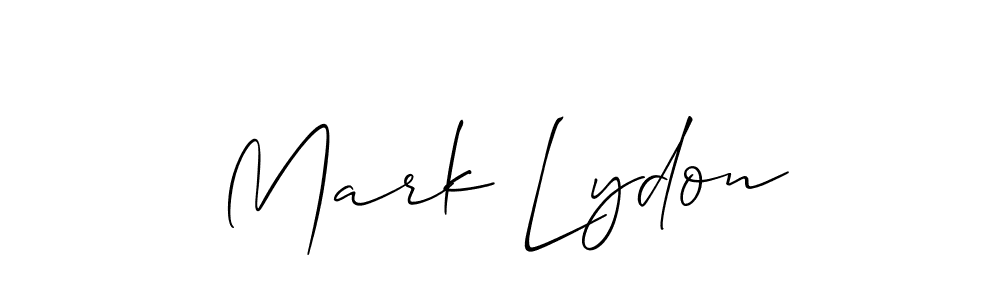 Also we have Mark Lydon name is the best signature style. Create professional handwritten signature collection using Allison_Script autograph style. Mark Lydon signature style 2 images and pictures png