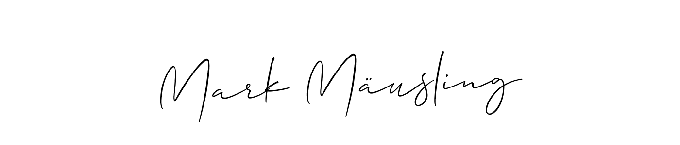 Make a beautiful signature design for name Mark Mäusling. With this signature (Allison_Script) style, you can create a handwritten signature for free. Mark Mäusling signature style 2 images and pictures png