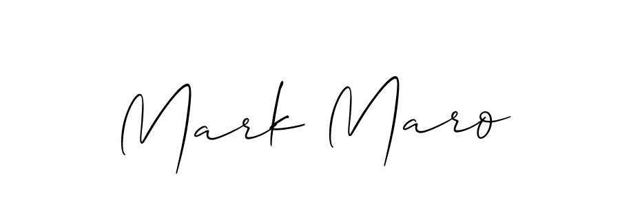 You should practise on your own different ways (Allison_Script) to write your name (Mark Maro) in signature. don't let someone else do it for you. Mark Maro signature style 2 images and pictures png