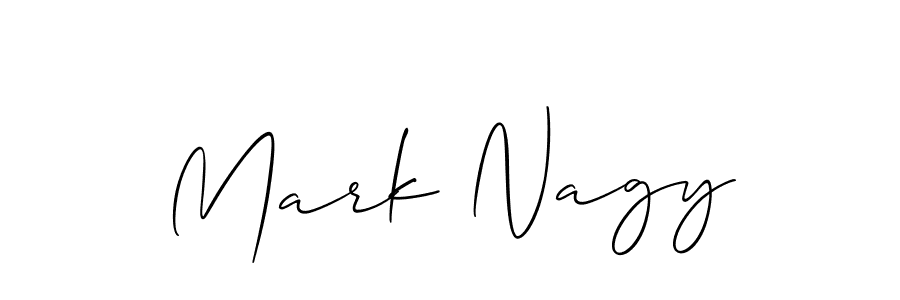 Make a beautiful signature design for name Mark Nagy. With this signature (Allison_Script) style, you can create a handwritten signature for free. Mark Nagy signature style 2 images and pictures png