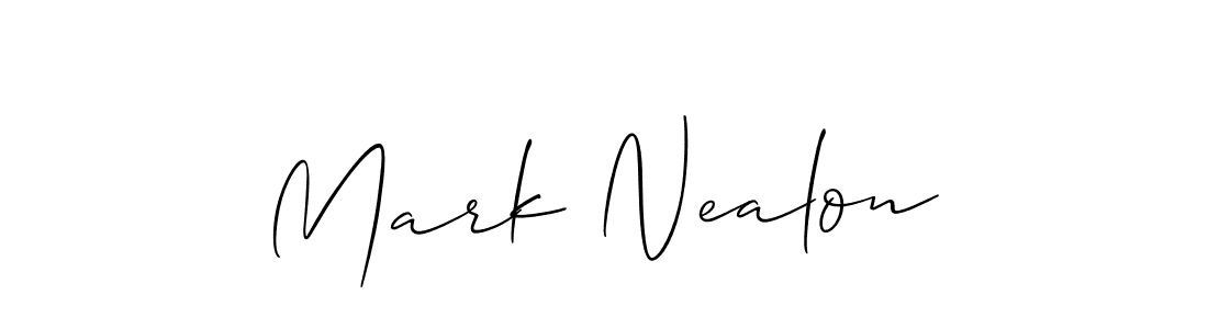 Design your own signature with our free online signature maker. With this signature software, you can create a handwritten (Allison_Script) signature for name Mark Nealon. Mark Nealon signature style 2 images and pictures png