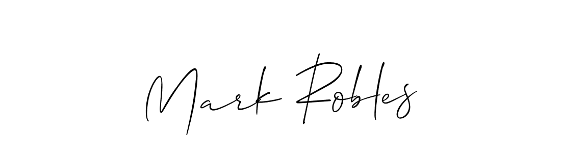 Make a beautiful signature design for name Mark Robles. With this signature (Allison_Script) style, you can create a handwritten signature for free. Mark Robles signature style 2 images and pictures png