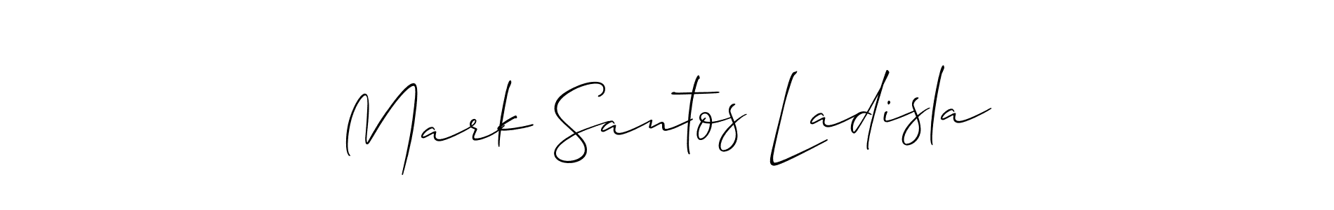 You can use this online signature creator to create a handwritten signature for the name Mark Santos Ladisla. This is the best online autograph maker. Mark Santos Ladisla signature style 2 images and pictures png