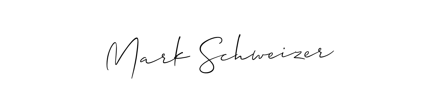 How to make Mark Schweizer name signature. Use Allison_Script style for creating short signs online. This is the latest handwritten sign. Mark Schweizer signature style 2 images and pictures png