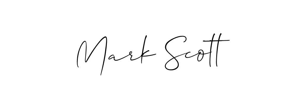 Design your own signature with our free online signature maker. With this signature software, you can create a handwritten (Allison_Script) signature for name Mark Scott. Mark Scott signature style 2 images and pictures png