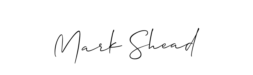 How to make Mark Shead signature? Allison_Script is a professional autograph style. Create handwritten signature for Mark Shead name. Mark Shead signature style 2 images and pictures png